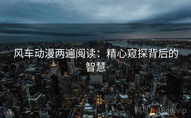 风车动漫两遍阅读：精心窥探背后的智慧
